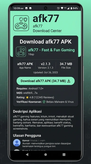 Panduan Lengkap Unduh dan Instal afk77 APK