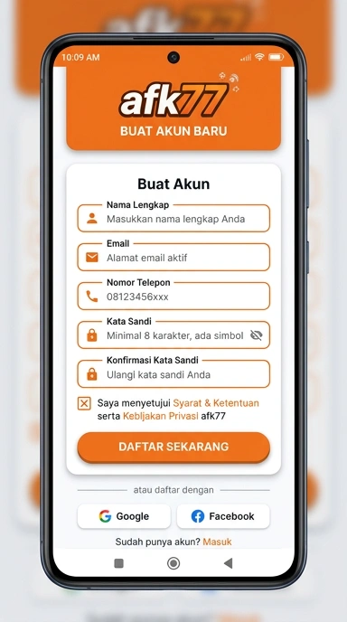 Buat Akun Baru afk77 dengan Mudah dan Cepat