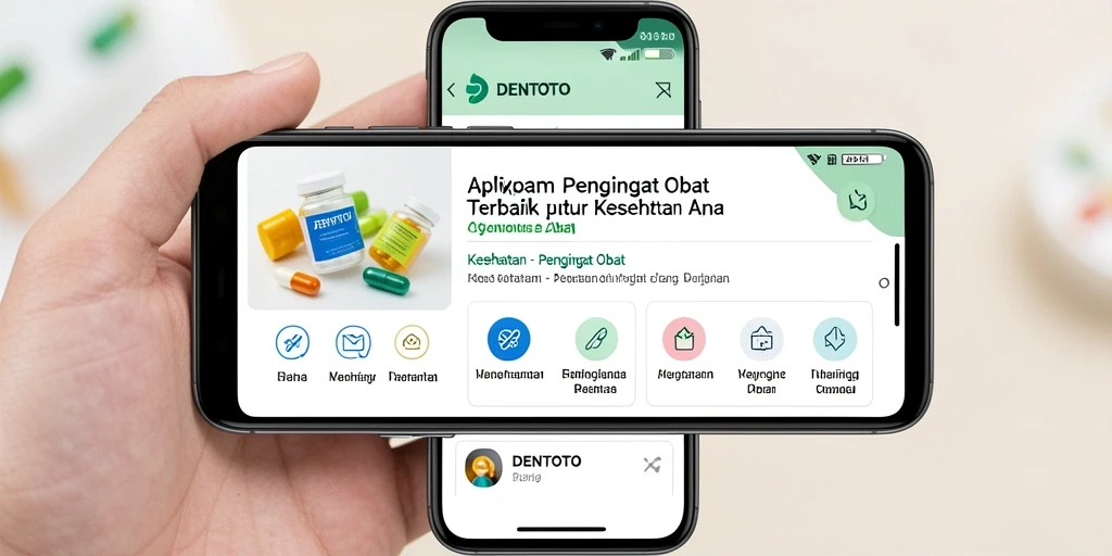 Tampilan antarmuka DENTOTO yang sederhana dan intuitif.