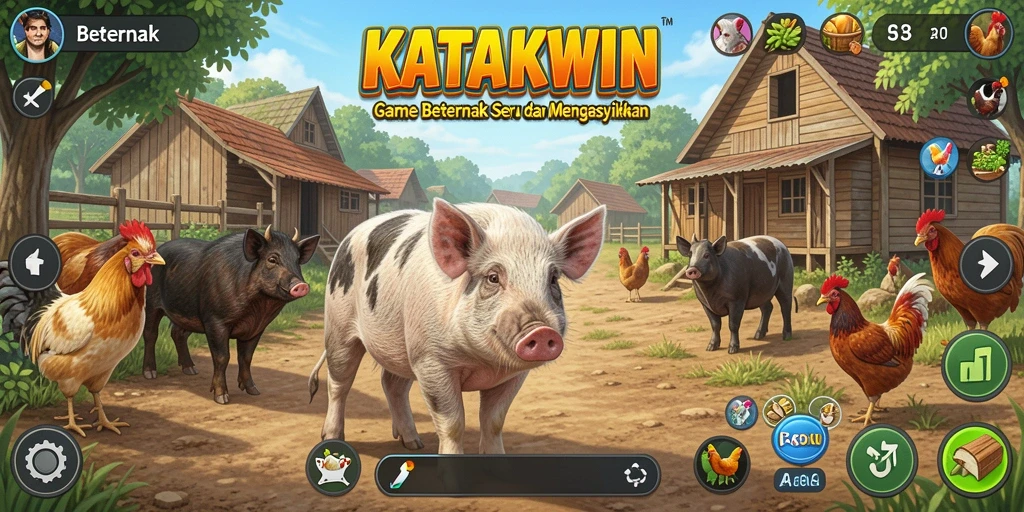 Tampilan antarmuka <strong>KATAKWIN</strong> yang memukau dan berwarna-warni.