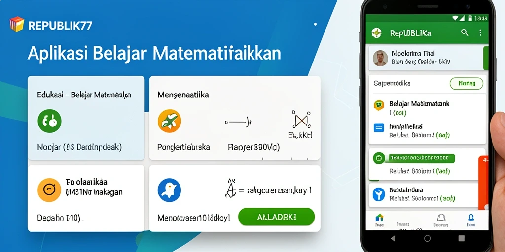 Antarmuka aplikasi REPUBLIK77 yang menarik dan interaktif.