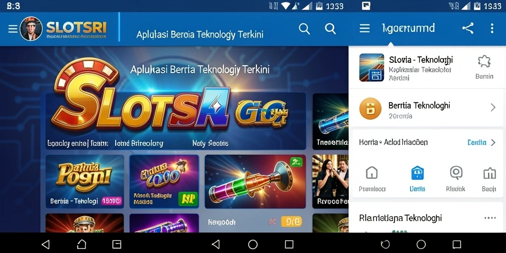 Tampilan antarmuka SLOTSRI yang modern dan fungsional.